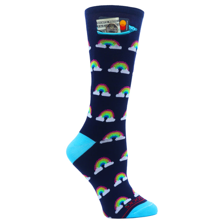 Rainbows, Womens Pocket Socks®