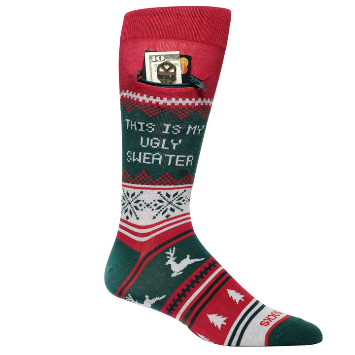 This IS My Ugly Sweater, Pocket Socks®