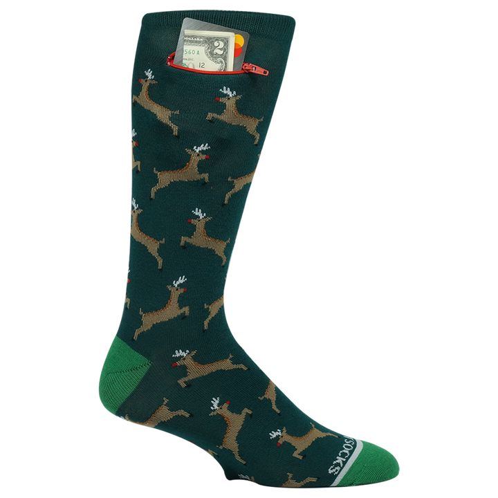 Reindeer, Pocket Socks® One Size