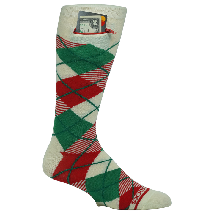 Jolly Argyle, Pocket Socks® One Size