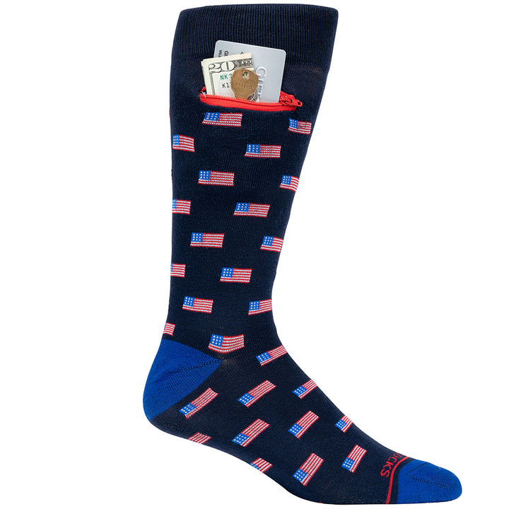 USA, Pocket Socks® One Size